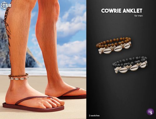 Cowrie Shell Anklet For Men