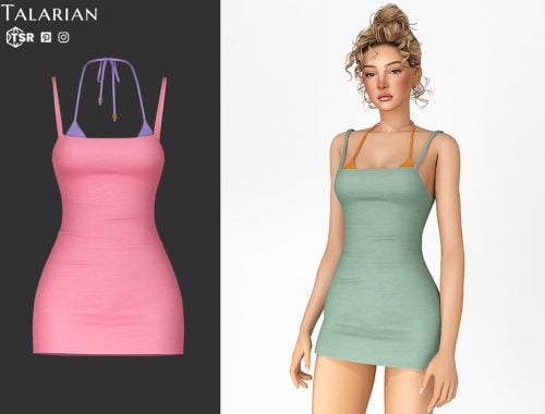 Marilyn Dress With Layered Bikini Top