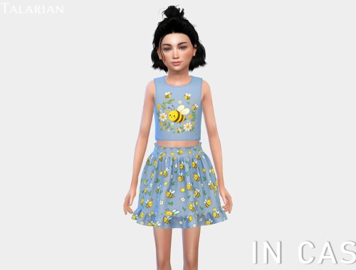 Josephine Printed Crop Top And Skirt Outfit