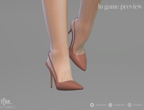 Sleek Slingback Sculptural Stilleto Heels