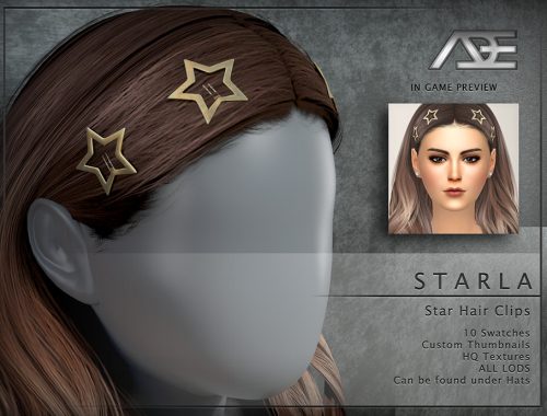 Starla Hair Clips - Hat