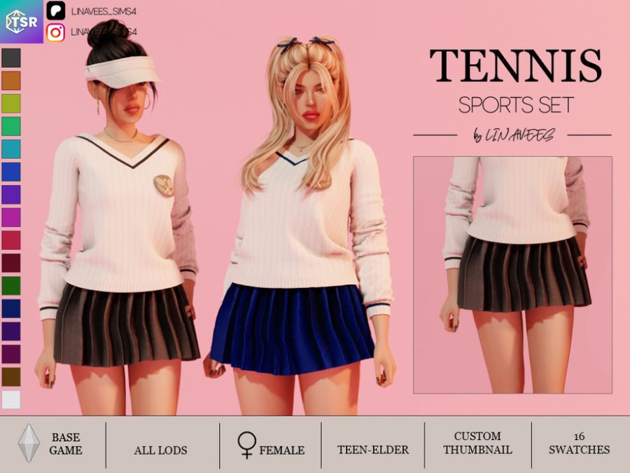 Tennis Sports Set - Skirt