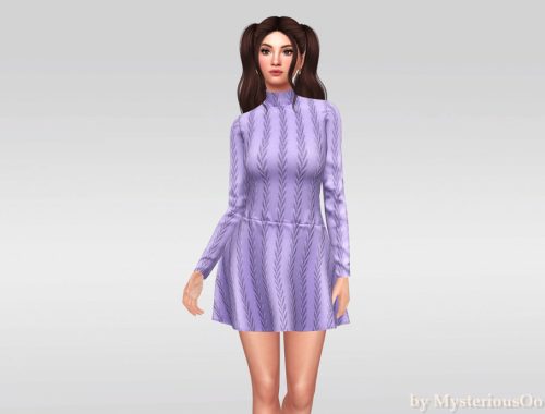 Cable Knit Skater Dress