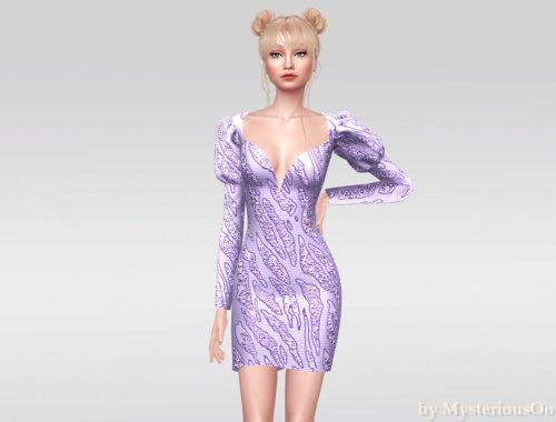 Sequin Puff Sleeve Dress