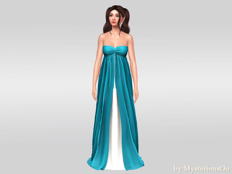 Draped Strapless Maxi Dress - Image 2