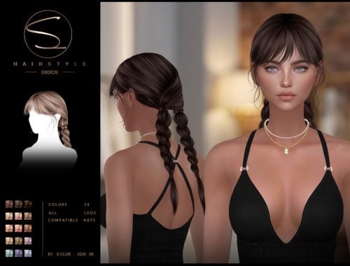 S-club Double Braids Hairstyle