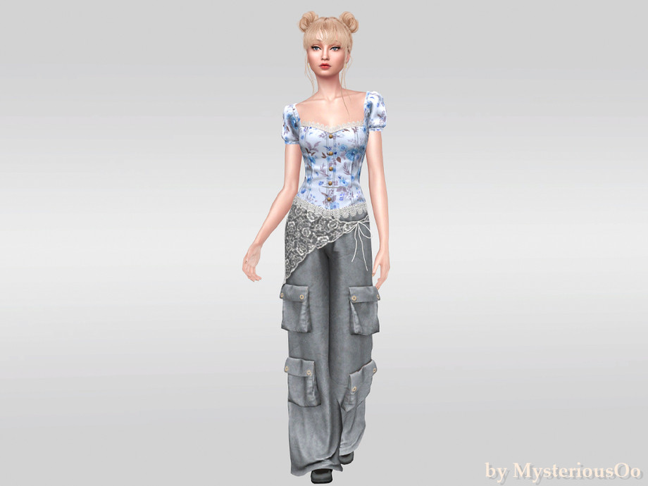 Lace Cargo Wide Leg Pants - Image 2