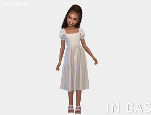 Sadie Dress With Puff Sleeves And Tiered Skirt