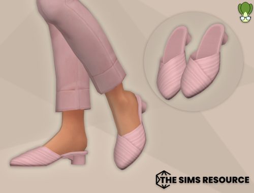 Pointed Toe Heeled Mules