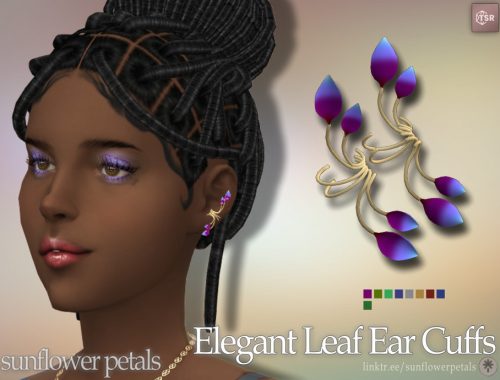 Elegant Leaf Ear Cuffs