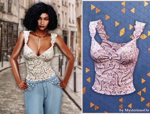 Floral Bow Camisole Top