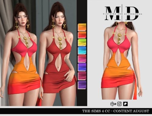 Swimsuit With Halter Neckline