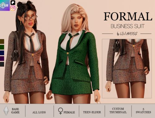 Formal Suit - Mini Skirt