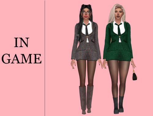 Formal Suit - Mini Skirt