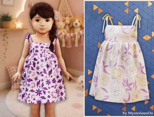 Toddler - Cute Floral Flare Dress