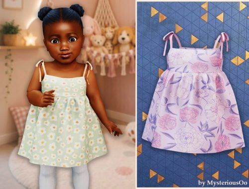 Infant - Cute Floral Flare Dress