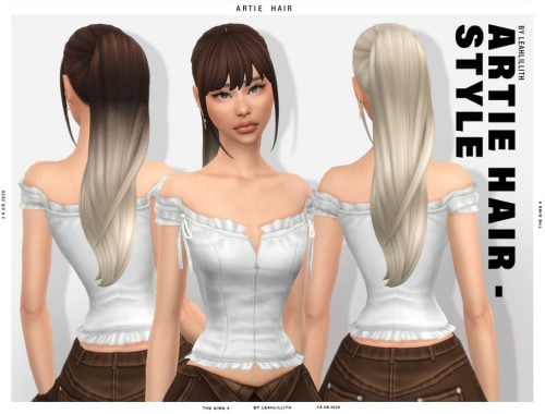 Artie High Ponytail Hairstyle