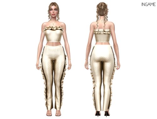 Luxe Ruffle Top And Pants