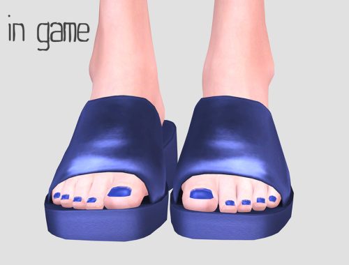 Slip-on Low Platform Sandals