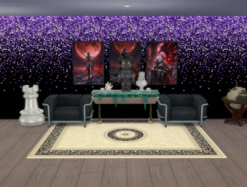Glittering wallpaper