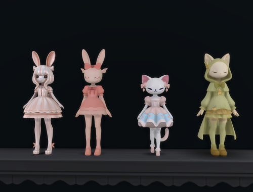 Cute & kawaii cat and bunny doll