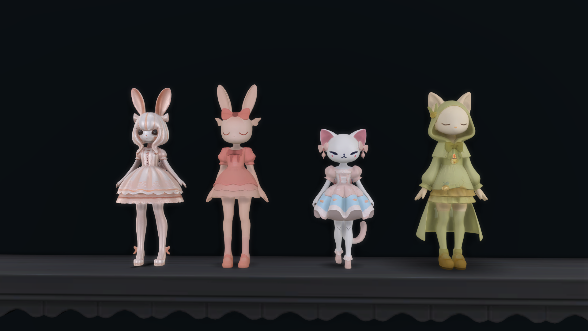 Cute & kawaii cat and bunny doll