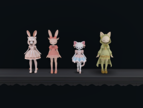 Cute & kawaii cat and bunny doll