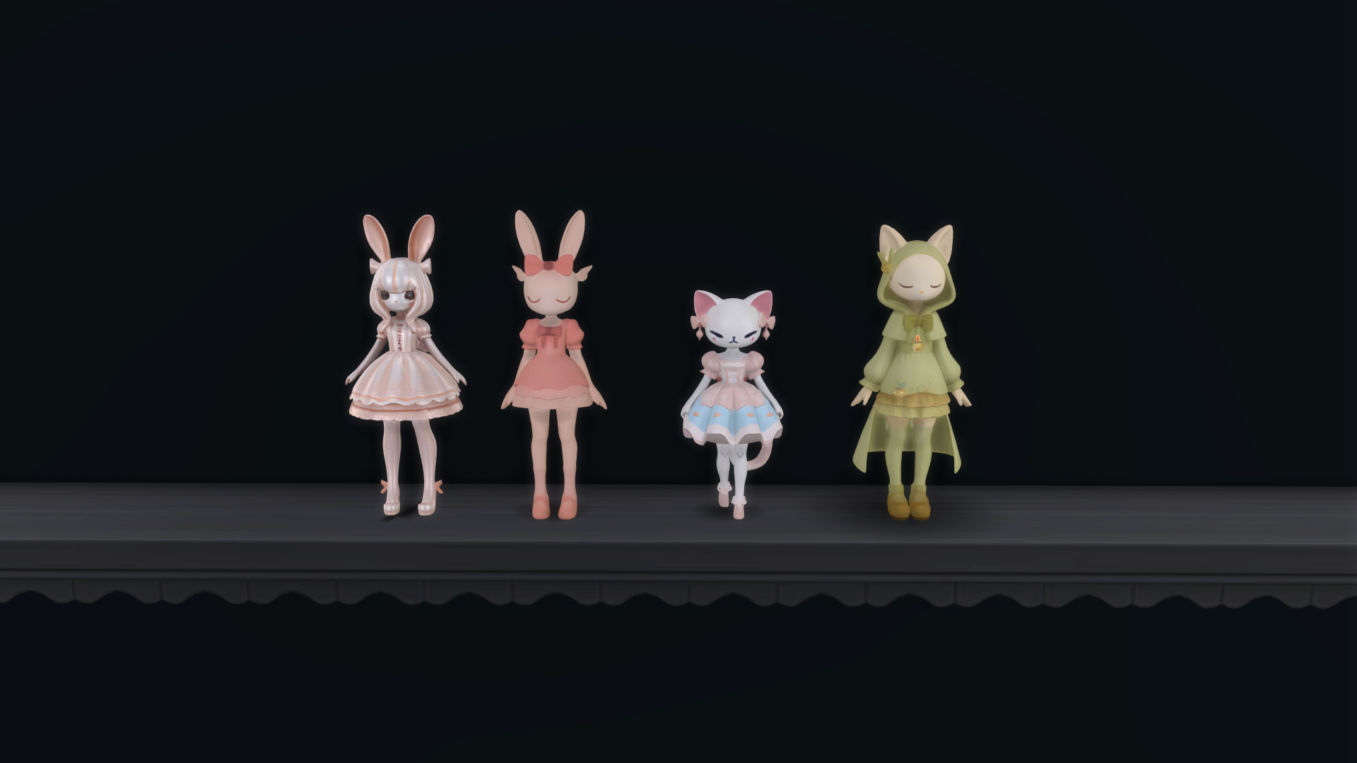 Cute & kawaii cat and bunny doll - Image 3