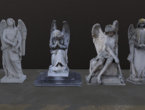 Angel sculpture, statue collection.