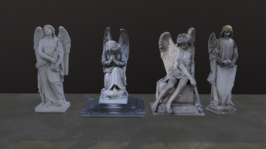 Angel sculpture, statue collection.