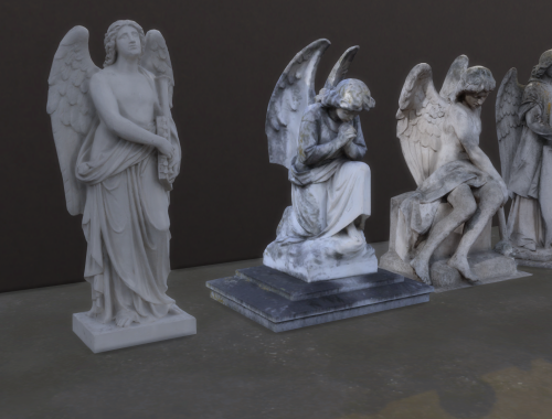 Angel sculpture, statue collection.