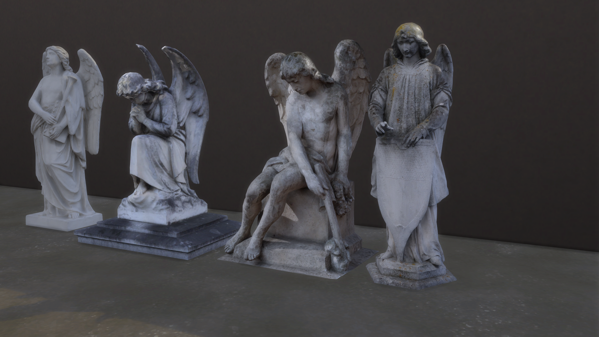 Angel sculpture, statue collection. - Image 5
