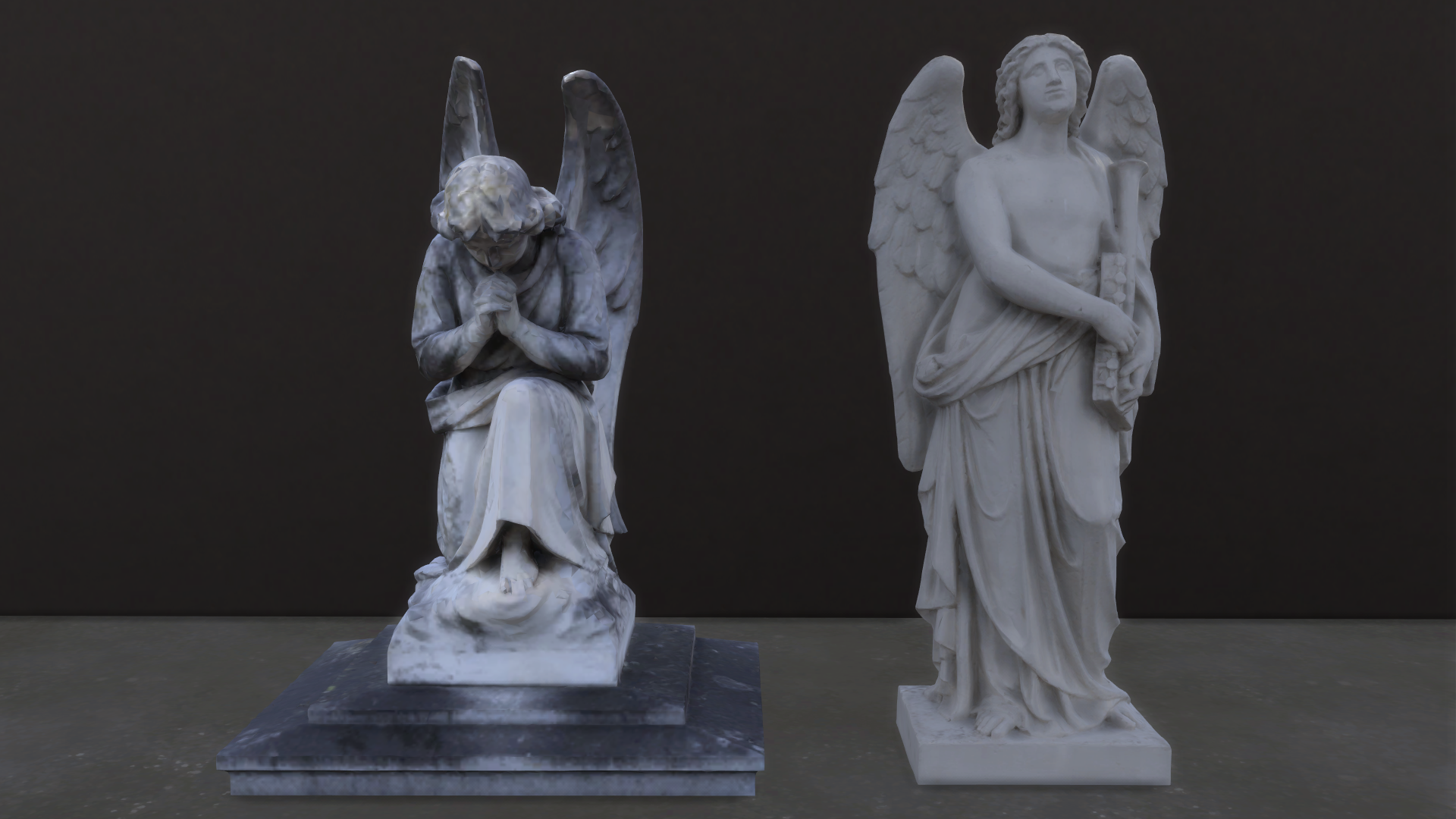 Angel sculpture, statue collection. - Image 3