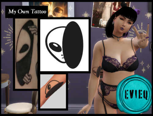 Bre Tattoo Collection: Peeking Alien Tattoo