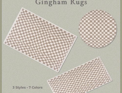 Cottage Days Gingham Rugs