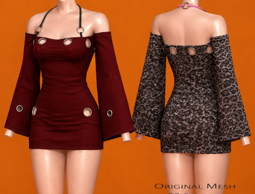 Clintdeep TS4 CC - Alysaa Bodycon Y2K