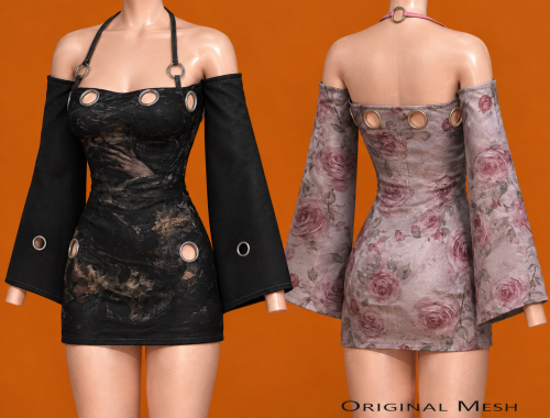 Clintdeep TS4 CC - Alysaa Bodycon Y2K