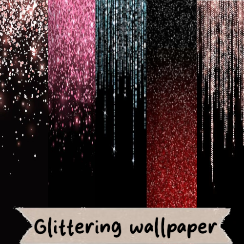 Glittering wallpaper