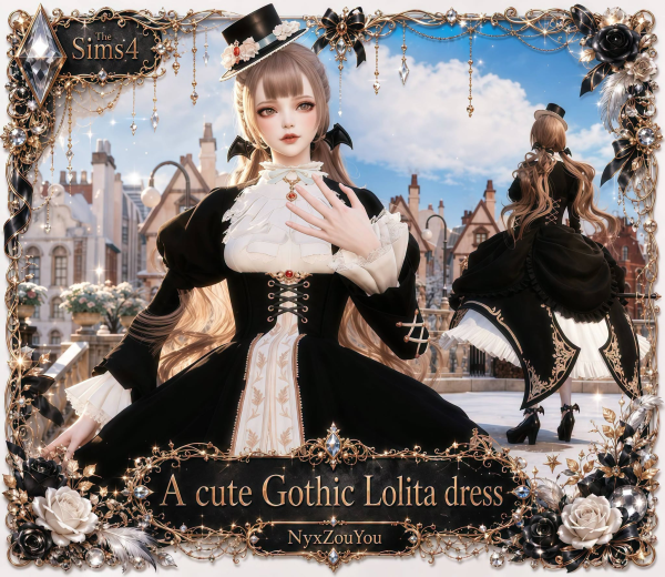 A Cute Gothic Lolita Dress By Nyxzouyou