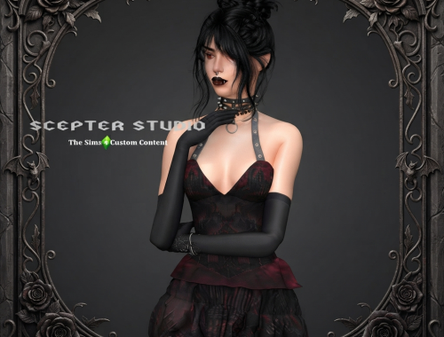 Valkrya Halter Dress by Scepter