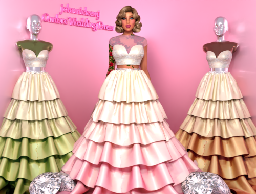 johnnieleemj Ombre Wedding Gown ( Beautiful Gowns Collection )