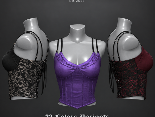Raven Corset by Scepter
