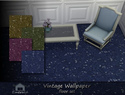 Vintage Wallpaper Floor Set