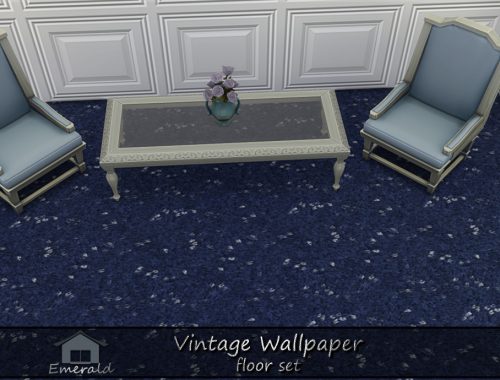 Vintage Wallpaper Floor Set
