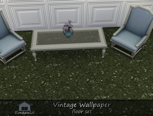 Vintage Wallpaper Floor Set