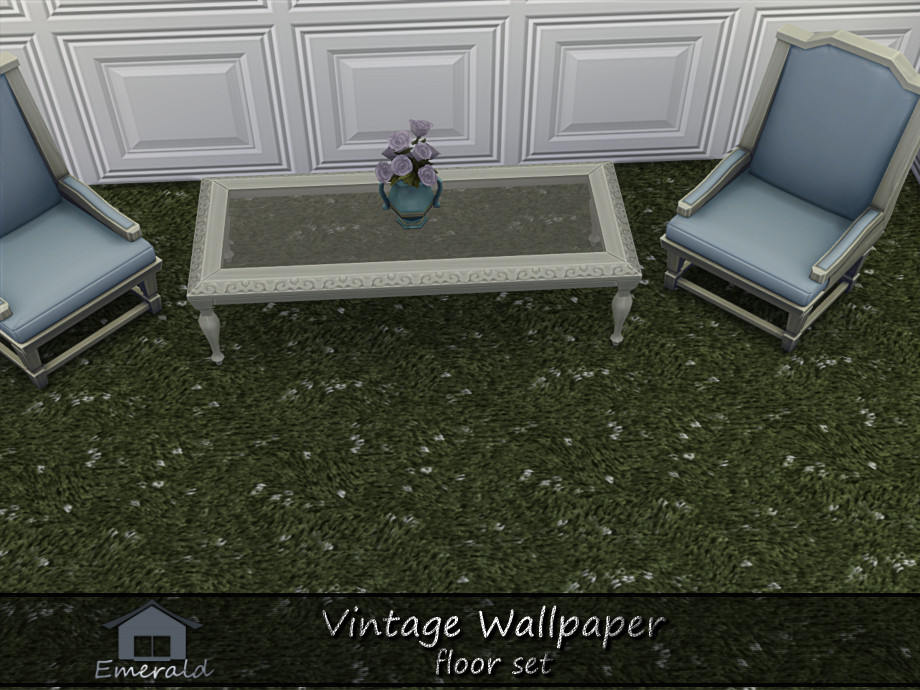 Vintage Wallpaper Floor Set - Image 3