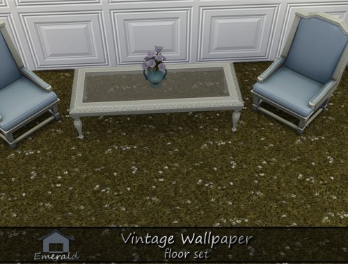 Vintage Wallpaper Floor Set