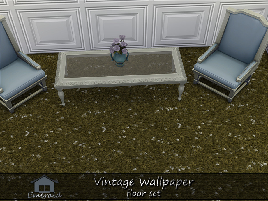 Vintage Wallpaper Floor Set - Image 4