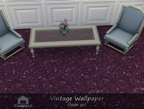 Vintage Wallpaper Floor Set