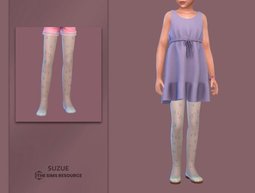 Cute Flowers Tights Child